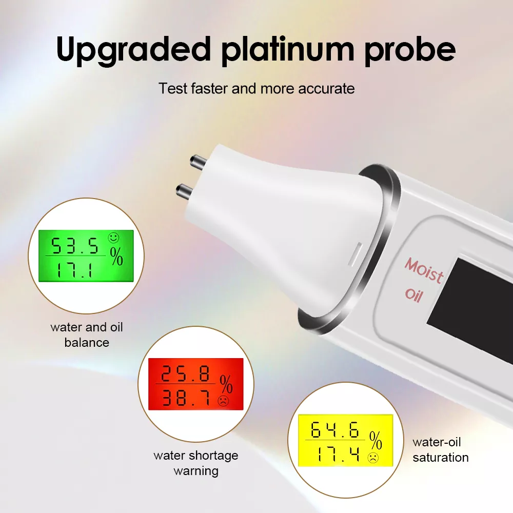 Bio Technology LCD Digital Skin Tester – Skin Moisture, Oil, and Elasticity Analyzer – view 3