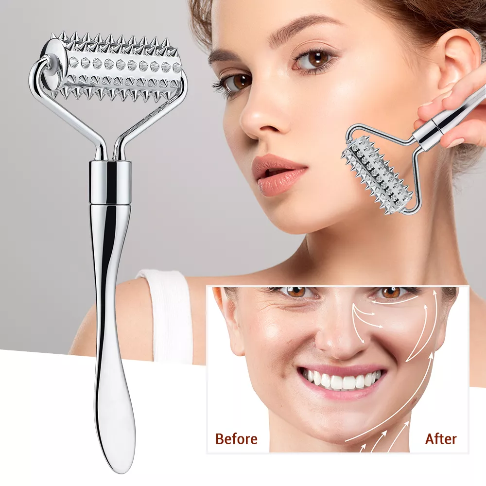 Stainless Steel Face Roller Massager for Skin Care – view 3