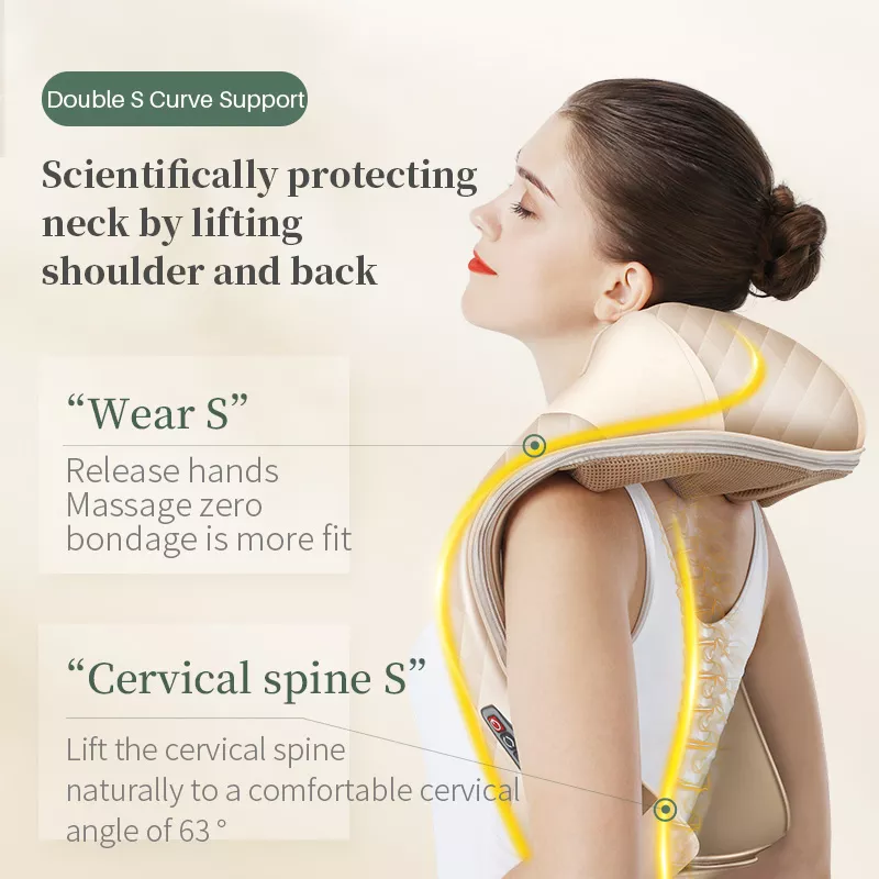 Heated Shiatsu Neck & Back Massager for Home, Office, and Car Use – view 2